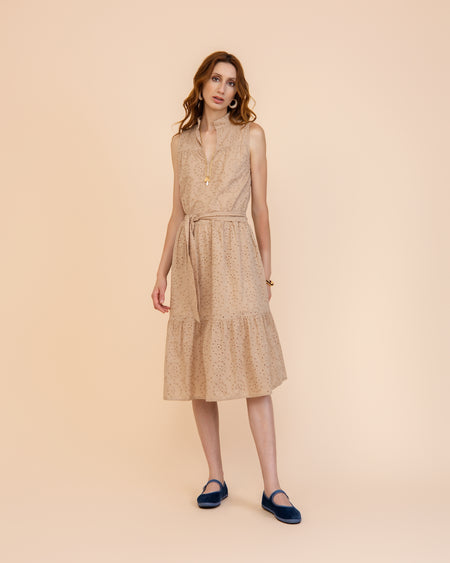 Vestido Bella Camelo