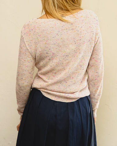 Tricot Pontinho Off Mescla