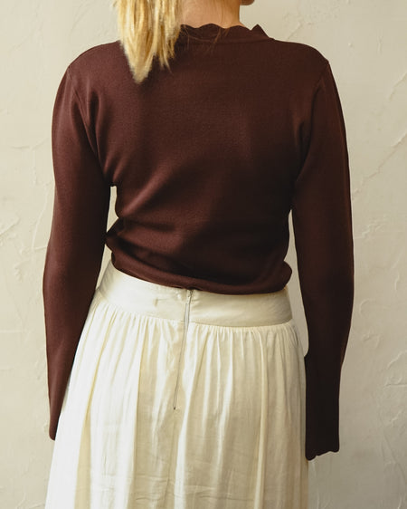 Blusa Pétala Marron