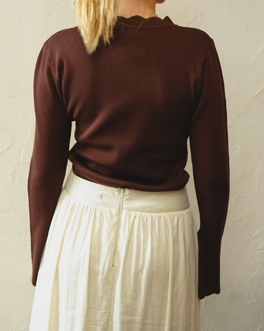Blusa Pétala Marron
