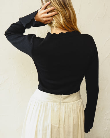 Blusa Pétala Preta