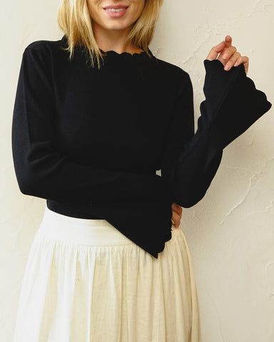 Blusa Pétala Preta