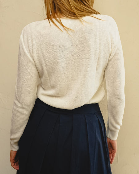 Tricot Pontinho Branca
