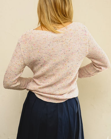 Tricot Pontinho Off Mescla