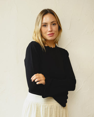 Blusa Pétala Preta