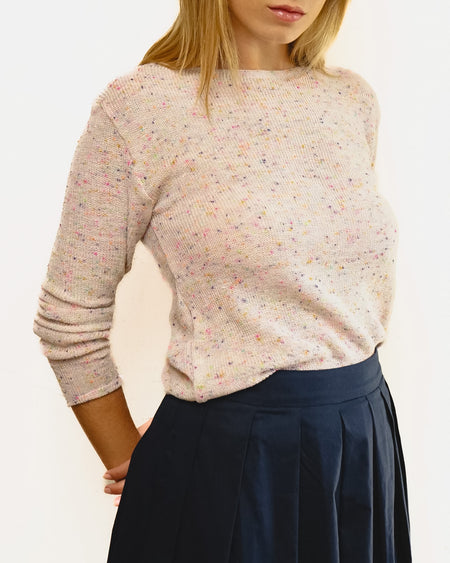 Tricot Pontinho Off Mescla
