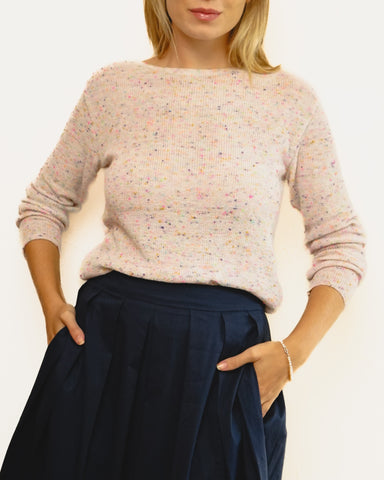 Tricot Pontinho Off Mescla