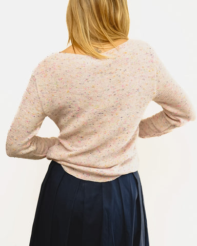 Tricot Pontinho Off Mescla