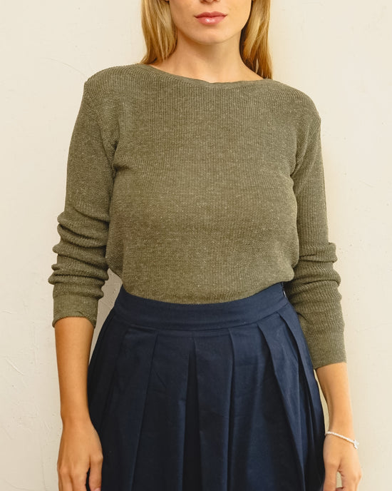 Tricot Pontinho Verde