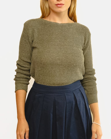 Tricot Pontinho Verde