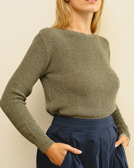 Tricot Pontinho Verde