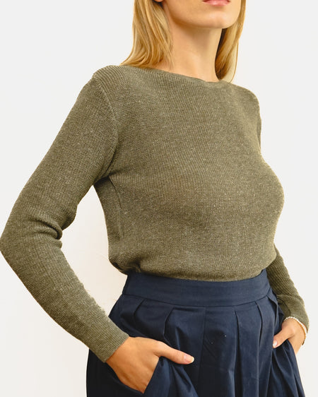 Tricot Pontinho Verde