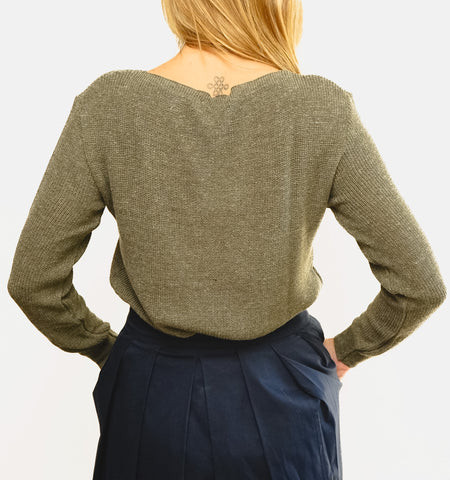 Tricot Pontinho Verde