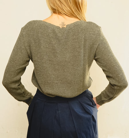 Tricot Pontinho Verde