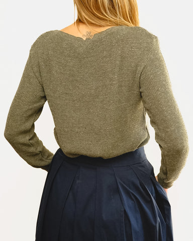 Tricot Pontinho Verde