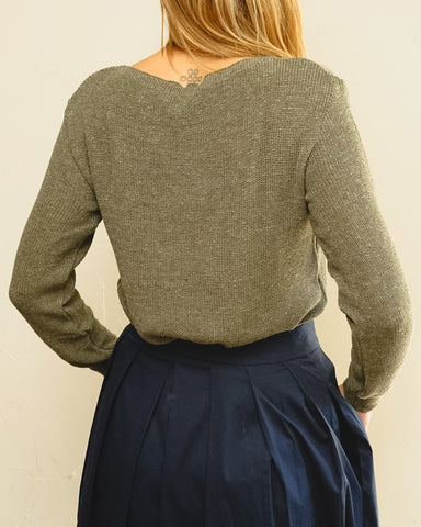 Tricot Pontinho Verde