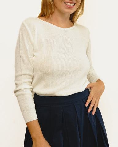 Tricot Pontinho Branca