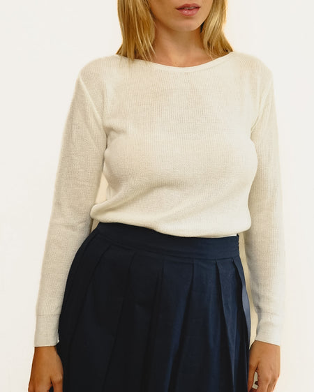 Tricot Pontinho Branca
