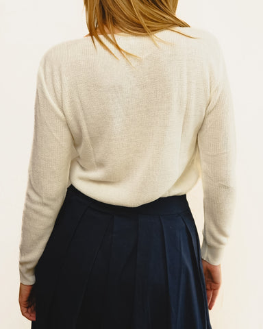 Tricot Pontinho Branca