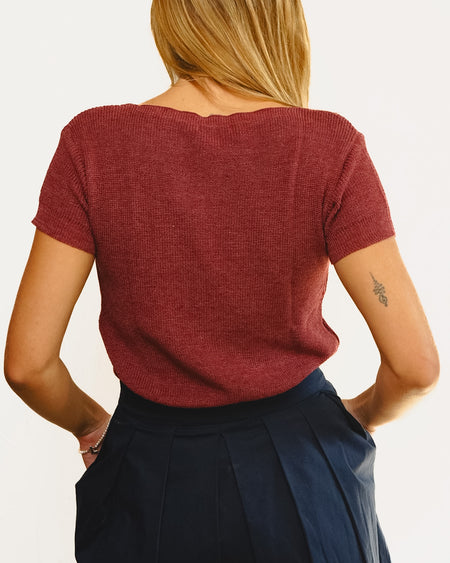 Tricot Pontinho Bordo MC