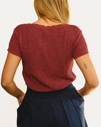Tricot Pontinho Bordo MC