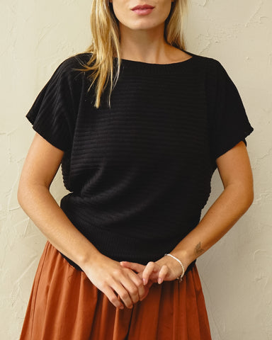 Blusa Tricot Mel Preta