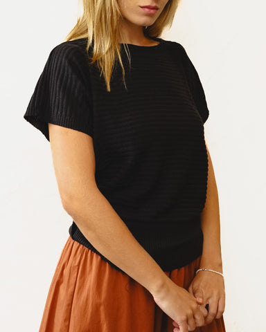 Blusa Tricot Mel Preta