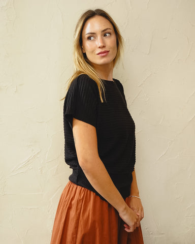 Blusa Tricot Mel Preta
