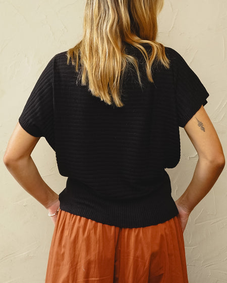 Blusa Tricot Mel Preta