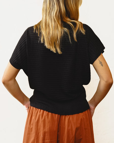 Blusa Tricot Mel Preta