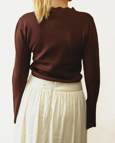 Blusa Pétala Marron