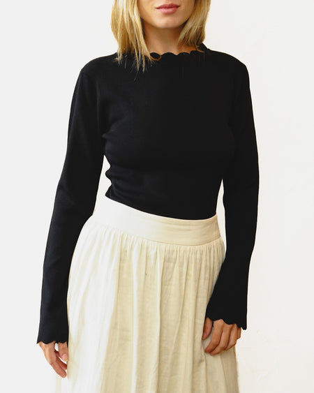 Blusa Pétala Preta