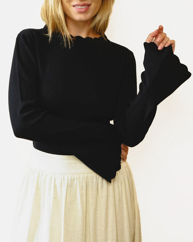 Blusa Pétala Preta