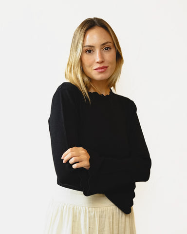 Blusa Pétala Preta