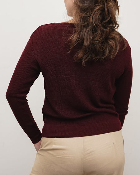 Tricot Pontinho Vinho