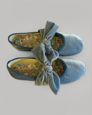 Sapatilha Laço Baby Blue