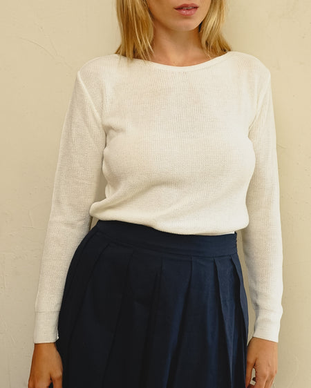 Tricot Pontinho Branca